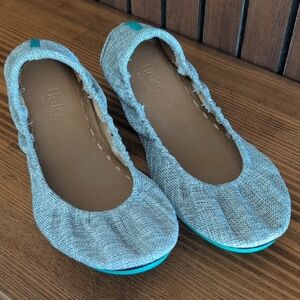 Tieks Gray Ballet Flats Comfortable Slip-On